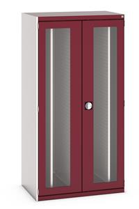 40301012.** cubio cupboard window doors, 4x sliding perfo panels. WxDxH: 1050x650x2000mm. RAL 7035/5010 or selected